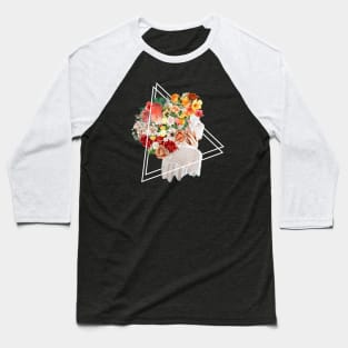 Masked Woman in Bloom Baseball T-Shirt